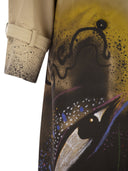 Weekend Maxmara Wkspeccati Patterned Water Repellent Gabardine Trench Coat