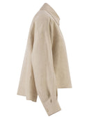 Weekend Maxmara Wkdcapo Cropped Linen Shirt With A Boxy Silhouette