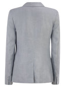 Weekend Maxmara Wkdnalut Linen Canvas Blazer