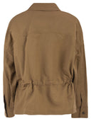 Weekend Maxmara Wkdvettura – Short Cotton And Linen Jacket With Drawstring
