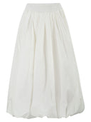 Weekend Maxmara Wkinuvole – Long Cotton Skirt With Elasticated Waist