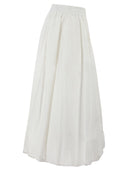 Weekend Maxmara Wkinuvole – Long Cotton Skirt With Elasticated Waist