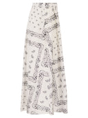 Weekend Maxmara Wkdcaravan Midi Skirt In Cotton Poplin