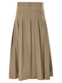 Falda de gabardina lavada Maxmara Wkdorme de Weekend