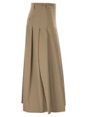 Falda de gabardina lavada Maxmara Wkdorme de Weekend
