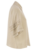 Weekend Maxmara Wkipala – Linen Shirt With Lace Details