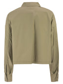 Weekend Maxmara Wkdaccenni Boxy Shirt In Cotton Panama