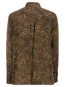 Weekend Maxmara Wkdlemma 포켓이 있는 프린트 실크 셔츠