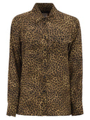 Weekend Maxmara Wkdlemma 포켓이 있는 프린트 실크 셔츠