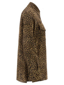 Weekend Maxmara Wkdlemma 포켓이 있는 프린트 실크 셔츠