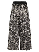 Weekend Maxmara Wkipalanca – Wide Leg Printed Cotton Trousers