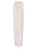 Weekend Maxmara Wkibellico – Wide Leg Cotton Trousers With Drawstring
