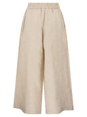 Weekend Maxmara Wkdfelino Wide Leg Linen Trousers