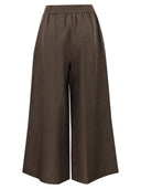 Weekend Maxmara Wkdfelino Wide Leg Linen Trousers