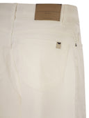 Weekend Maxmara Wkdmedina Wide Leg Trousers In Cotton Drill