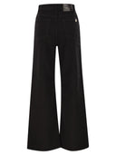 Weekend Maxmara Wkdmedina Wide Leg Trousers In Cotton Drill