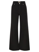 Weekend Maxmara Wkdmedina Wide Leg Trousers In Cotton Drill