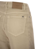 Weekend Maxmara Wkdmedina Wide Leg Trousers In Cotton Drill
