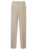 Weekend Maxmara Wkdmalizia Linen Canvas Trousers