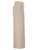 Weekend Maxmara Wkdmalizia Linen Canvas Trousers
