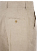 Weekend Maxmara Wkdmalizia Linen Canvas Trousers