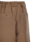 Weekend Maxmara Wkdariete Cotton Drill Trousers
