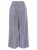 Weekend Maxmara Wkdottone Cropped Trousers In Cotton Poplin