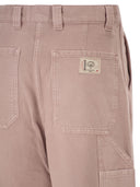 Weekend Maxmara Wkdskipper Wide Leg Trousers In Cotton Canvas