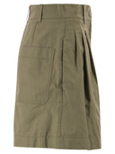 Weekend Maxmara Wkdarmonia – Cotton Shorts With Front Pleats