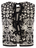 Weekend Maxmara Wkifanale – Printed Cotton Top With Tie Back Fastening