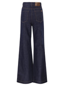 Weekend Maxmara Wkdlatino Cotton And Linen Denim Jeans