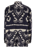 Weekend Maxmara Wkdlastra Printed Silk Patchwork Shirt