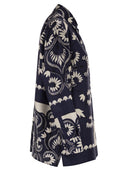 Weekend Maxmara Wkdlastra Printed Silk Patchwork Shirt