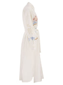 Weekend Maxmara Wkdgru Poplin Shirt Dress With Embroidery