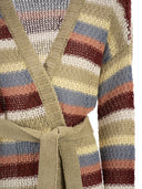 Weekend Maxmara Wkdbonito Linen Yarn Cardigan With Belt
