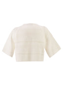 Weekend Maxmara Wkiorche – Cropped Openwork Cotton Knit Top