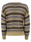 Weekend Maxmara Wkdonirica Mesh Knitwear In Linen And Cotton Yarn