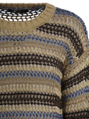 Weekend Maxmara Wkdonirica Mesh Knitwear In Linen And Cotton Yarn