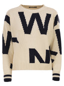 Weekend Maxmara Wkdcelebre 패턴 코튼 크루넥