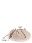 Borsa Weekend Maxmara Wkavalois piccola in pelle scamosciata