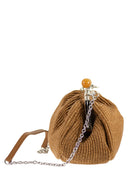 Weekend Maxmara Wkafortuna Pasticcino Bag Medium Raffia Effect