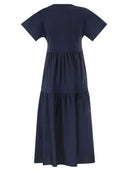 Weekend Maxmara Wkdcapsula Cotton Jersey Ruffle Dress