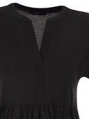 Weekend Maxmara Wkdcapsula Cotton Jersey Ruffle Dress