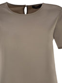 Weekend Maxmara Wkdzona Satin And Jersey T Shirt