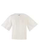 Weekend Maxmara Wkdtarga Cotton Poplin Top With Embroidery