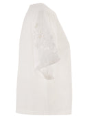 Weekend Maxmara Wkdtarga Cotton Poplin Top With Embroidery