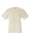 Weekend Maxmara Wkdwest Cotton T Shirt With Print And Embroidery