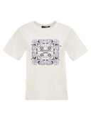 Weekend Maxmara Wkdwest Cotton T Shirt With Print And Embroidery