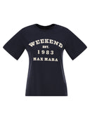 Weekend Maxmara Wkdtenue Jersey T Shirt With Print