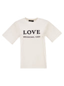 Weekend Maxmara Wkdagile Jersey T Shirt With Print And Embroidery